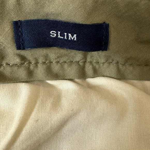 J. crew flex slim straight trousers pants army green W31 L 32 - Picture 4 of 6